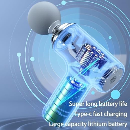 Pro-Relief Ultra-Light Percussive Massage Gun | 15kg High-Torque Force & 36-Day Battery Life