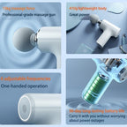 Pro-Relief Ultra-Light Percussive Massage Gun | 15kg High-Torque Force & 36-Day Battery Life