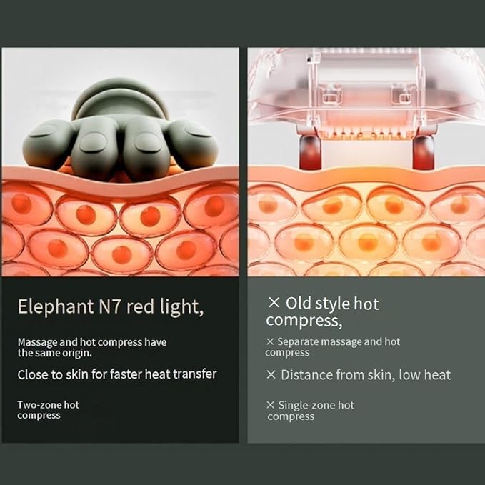 Dealsure Wireless Heated Neck & Shoulder Massager – Cervical Pain Relief | Portable Electric Body Massager for Neck, Back & Shoulder