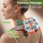 Dealsure Wireless Heated Neck & Shoulder Massager – Cervical Pain Relief | Portable Electric Body Massager for Neck, Back & Shoulder