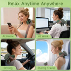 Dealsure Wireless Heated Neck & Shoulder Massager – Cervical Pain Relief | Portable Electric Body Massager for Neck, Back & Shoulder