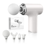 ReliveX™ Mini Deep Tissue Massage Gun – 6 Speed | 4 Therapy Heads | Type-C Fast Charging | Full Body Pain Relief Massager